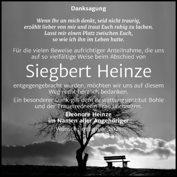 Traueranzeige von Siegbert Heinze von Super Sonntag Merseburg/Querfurt
