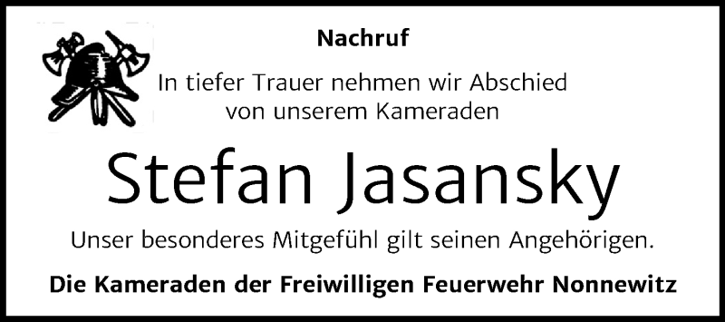  Traueranzeige für Stefan Jasansky vom 13.02.2021 aus Mitteldeutsche Zeitung Zeitz