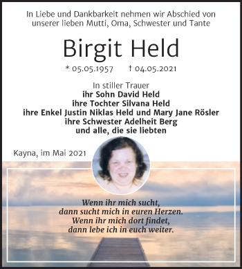 Traueranzeige von Big rtHeld von Trauerkombi Zeitz
