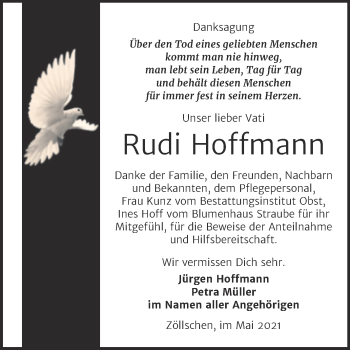 Traueranzeige von Rudi Hoffmann von Trauerkombi Merseburg