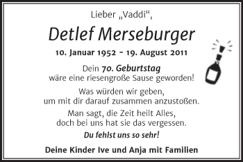 Traueranzeige von Detlef Merseburger von Mitteldeutsche Zeitung Halle/Saalkreis