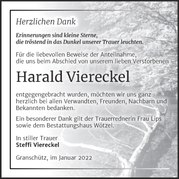 Traueranzeige von Harald Viereckel von Trauerkombi Weißenfels