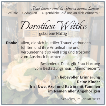Traueranzeige von Bestattungen Wittke von Super Sonntag Zeitz