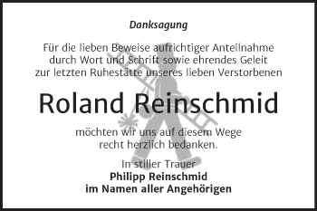 Traueranzeige von Roland Reinschmid von Trauerkombi Zeitz