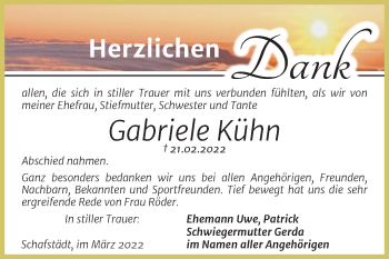 Traueranzeige von Gabriele Kühn von Trauerkombi Merseburg