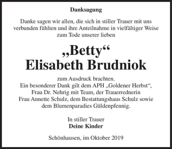 Traueranzeige von 