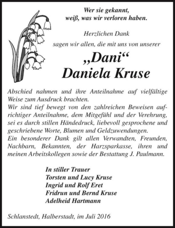 Traueranzeige von 