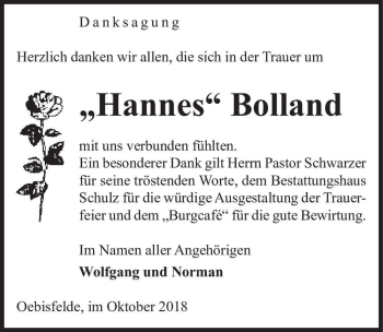 Traueranzeige von 