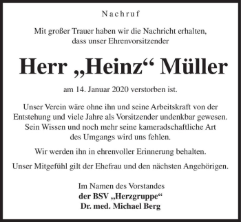 Traueranzeige von 