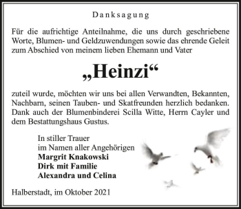 Traueranzeige von 