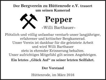 Traueranzeige von 