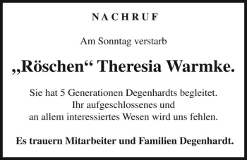 Traueranzeige von 