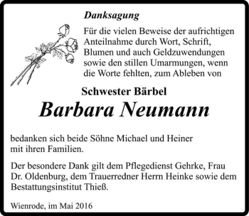 Traueranzeige von 