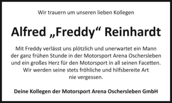 Traueranzeige von Alfred 