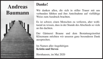 Traueranzeige von Andreas Baumann  von Magdeburger Volksstimme