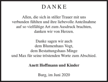 Traueranzeige von Anonym  von Magdeburger Volksstimme