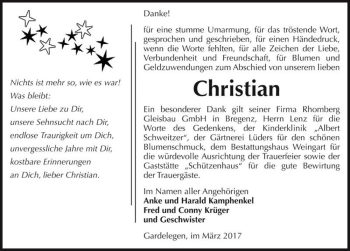 Traueranzeige von Christian  von Magdeburger Volksstimme
