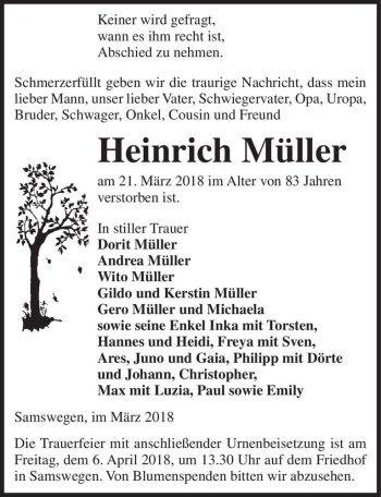 Traueranzeige von Dorit Müller  von Magdeburger Volksstimme