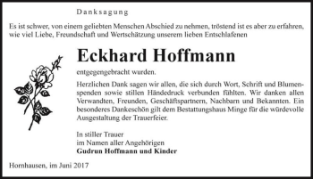Traueranzeige von Eckhard Hoffmann  von Magdeburger Volksstimme