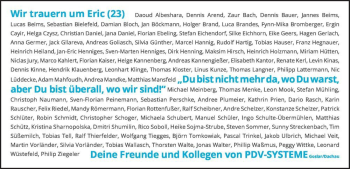 Traueranzeige von Eric  von Magdeburger Volksstimme