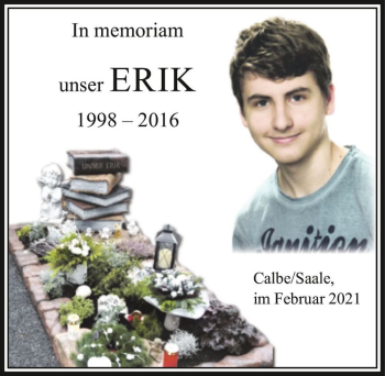Traueranzeige von Erik  von Magdeburger Volksstimme