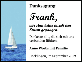 Traueranzeige von Frank  von Magdeburger Volksstimme
