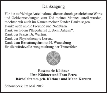 Traueranzeige von Friede Käthner  von Magdeburger Volksstimme