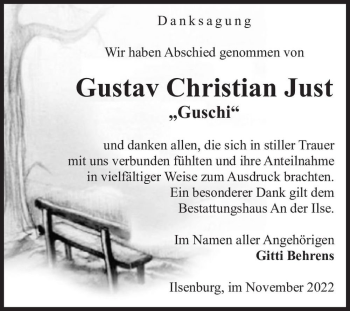 Traueranzeige von Gustav Christian 