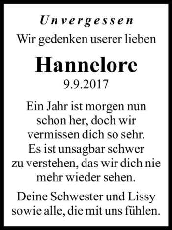 Traueranzeige von Hannelore Kowalczick  von Magdeburger Volksstimme