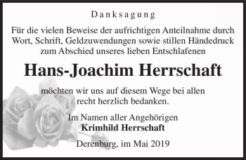 Traueranzeige von Hans-Joachim Herrschaft  von Magdeburger Volksstimme