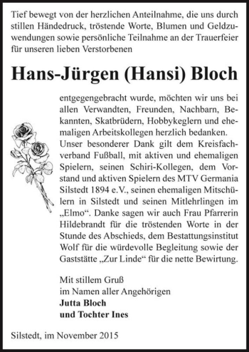 Traueranzeige von Hans-Jürgen 