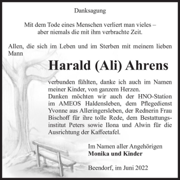 Traueranzeige von Harald 