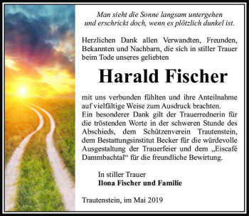 Traueranzeige von Harald Fischer  von Magdeburger Volksstimme