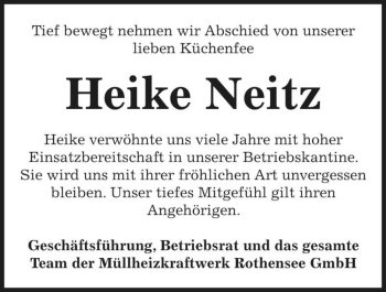 Traueranzeige von Heike Neitz  von Magdeburger Volksstimme