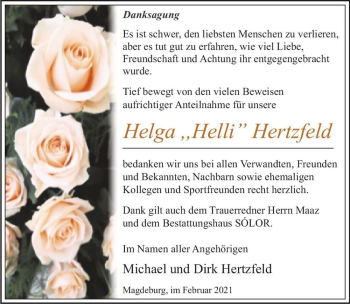Traueranzeige von Helga 