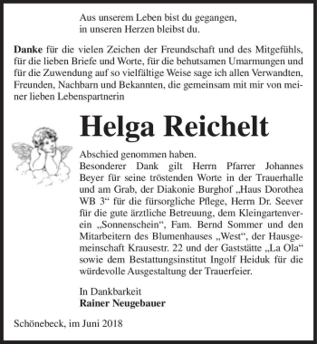 Traueranzeige von Helga Reichelt  von Magdeburger Volksstimme