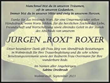 Traueranzeige von Jürgen 