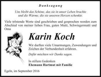 Traueranzeige von Karin Koch  von Magdeburger Volksstimme