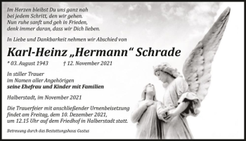 Traueranzeige von Karl-Heinz ,,Hermann