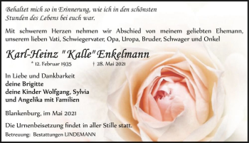 Traueranzeige von Karl-Heinz 