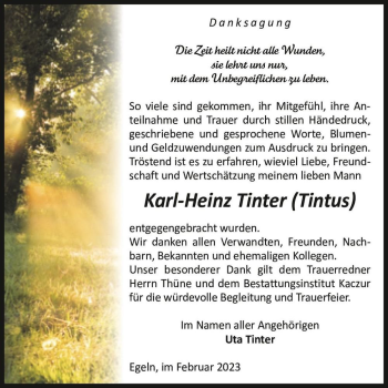 Traueranzeige von Karl-Heinz 