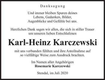 Traueranzeige von Karl-Heinz Karczewski  von Magdeburger Volksstimme