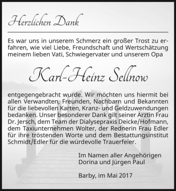 Traueranzeige von Karl-Heinz Sellnow  von Magdeburger Volksstimme