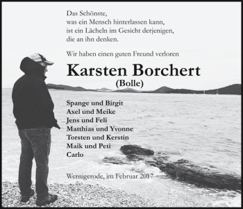 Traueranzeige von Karsten Borchert 