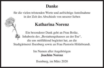 Traueranzeige von Katharina Norenz  von Magdeburger Volksstimme