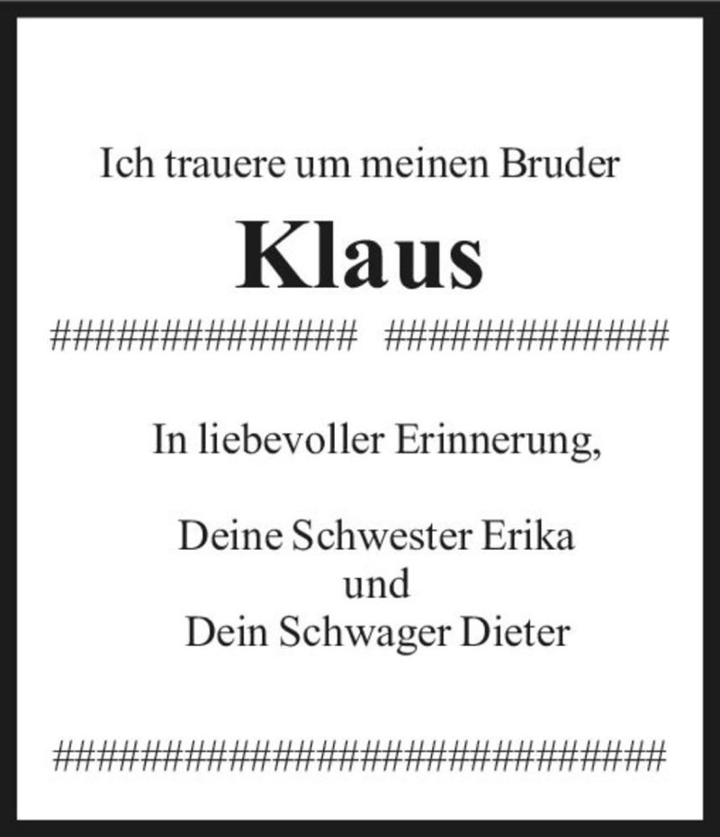  Traueranzeige für Klaus Kicha  vom 25.10.2022 aus Magdeburger Volksstimme
