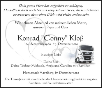 Traueranzeige von Konrad 
