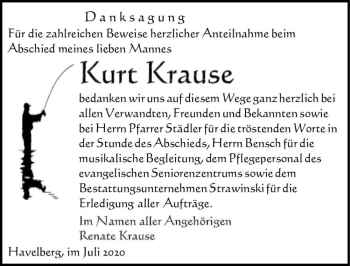 Traueranzeige von Kurt Krause  von Magdeburger Volksstimme