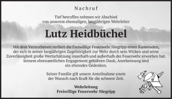 Traueranzeige von Lutz Heidbüchel  von Magdeburger Volksstimme
