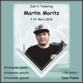 Traueranzeige von Martin Moritz  von Magdeburger Volksstimme